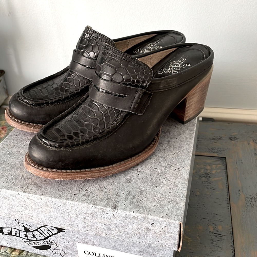 Freebird Collins Mules Black Size 8